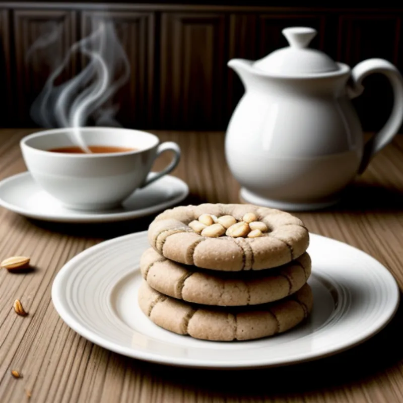 Enjoying Sienese Almond Cookies with Coffee