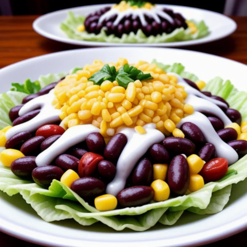 Taco Salad Plating