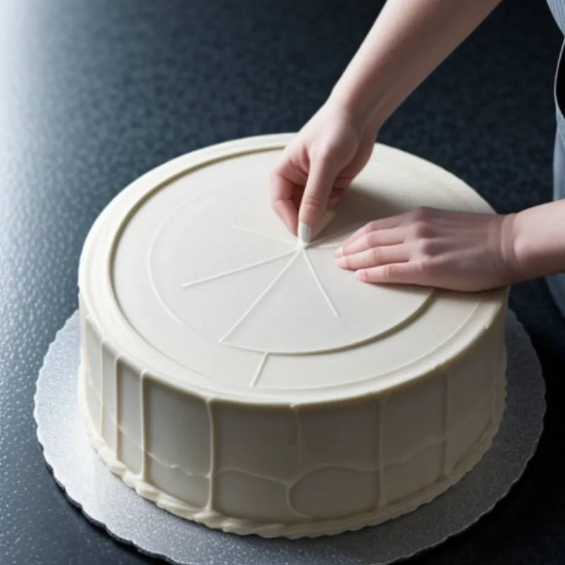 Assembling Medovik cake