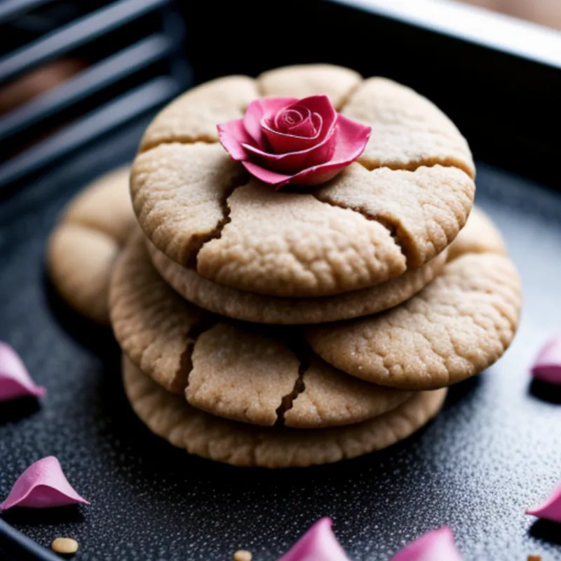 Baked Rose Cardamom Cookies