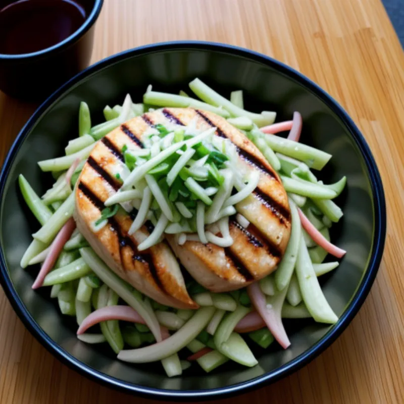 Bamboo shoot salad platter for sharing