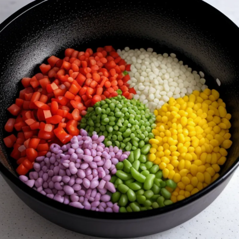 Ingredients for a Colorful Bean Salad