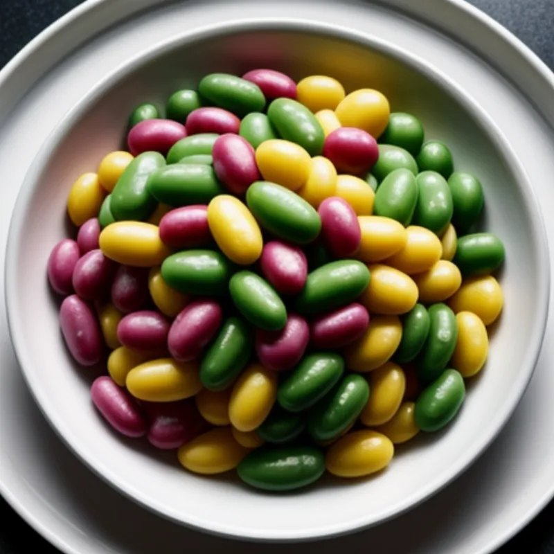 Vibrant Bean Salad Served on a Plate 