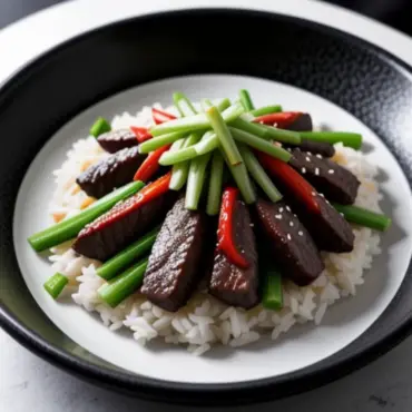 Beef and Pepper Stir-fry Close-Up