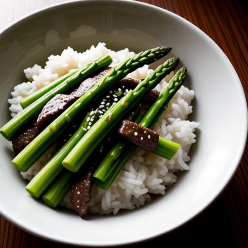 Beef and Asparagus Stir-fry Plated