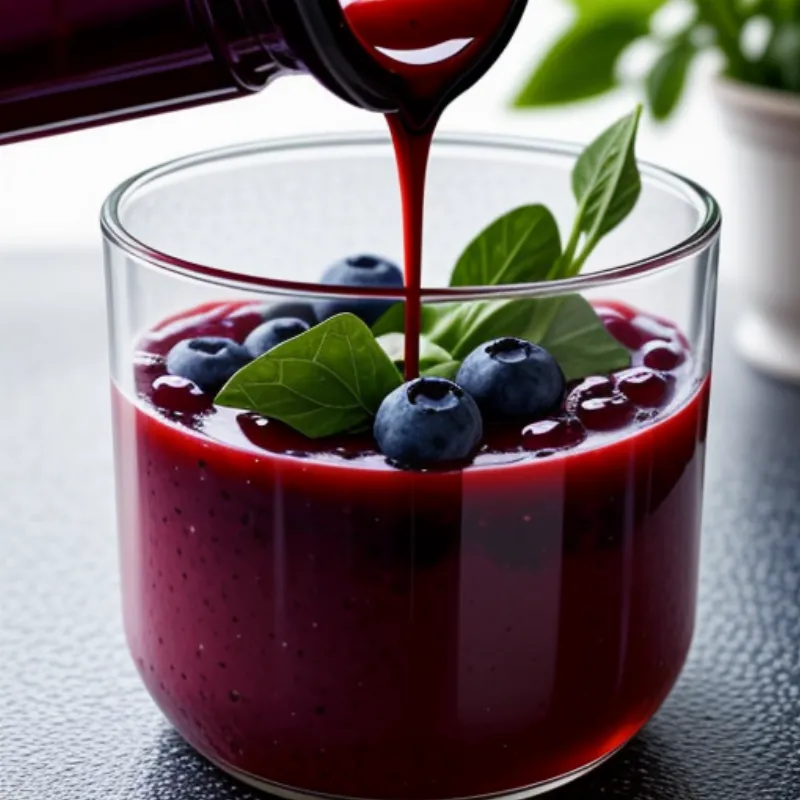 Pouring Blueberry Vinaigrette