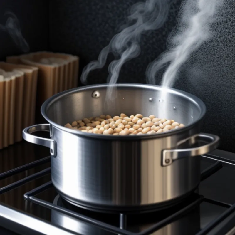 Pot of Boiling Peanuts