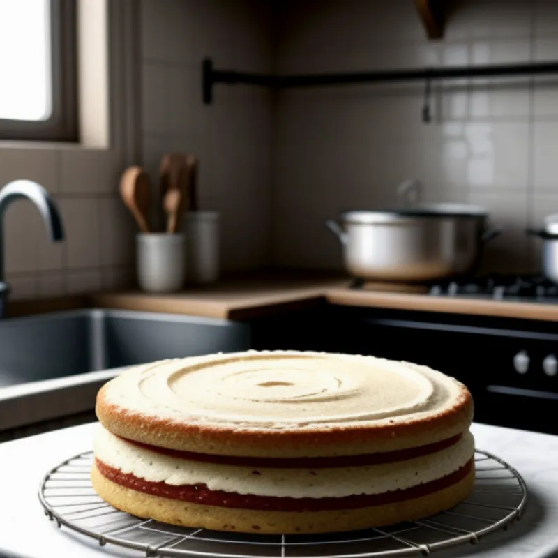 Cooling Buttermilk Cake Layers