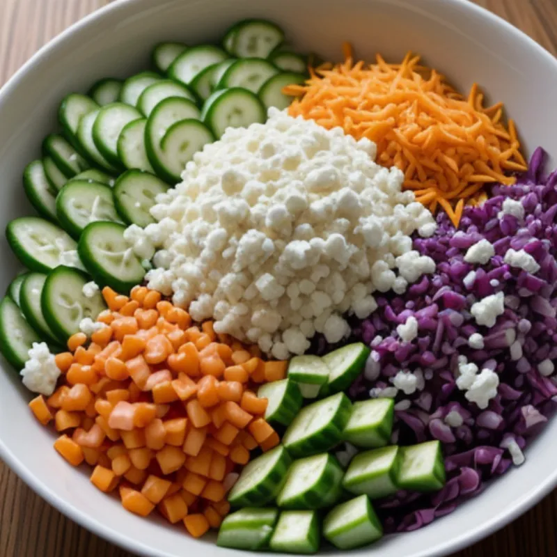 Vibrant carrot ginger salad in a bowl