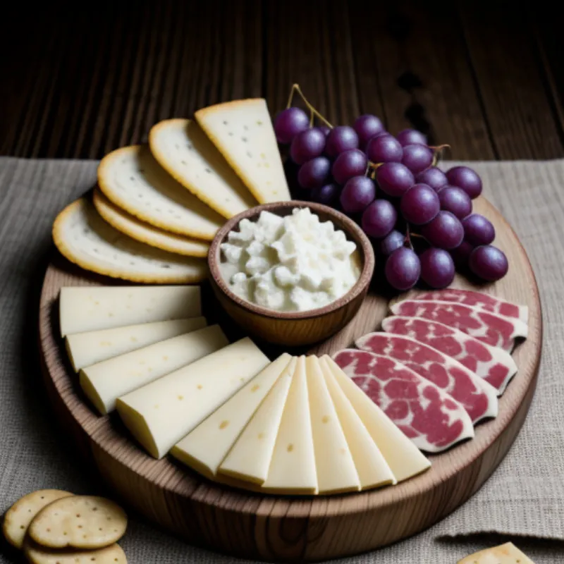 Cheese Board with Pickled Grapes