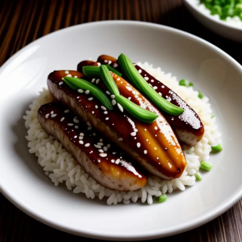 Chicken Teriyaki drizzled with Nitsume Sauce