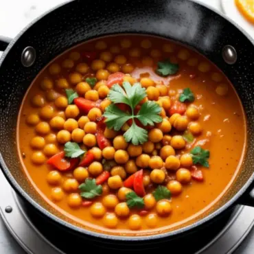 Chickpea Curry Simmering