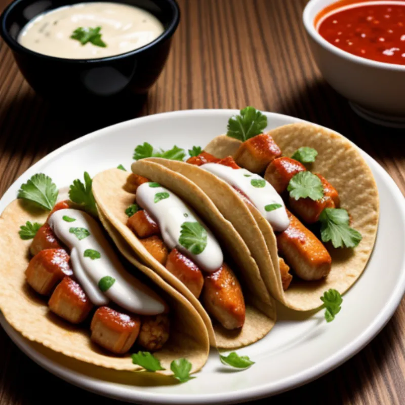 Tacos with Chiltomate Sauce