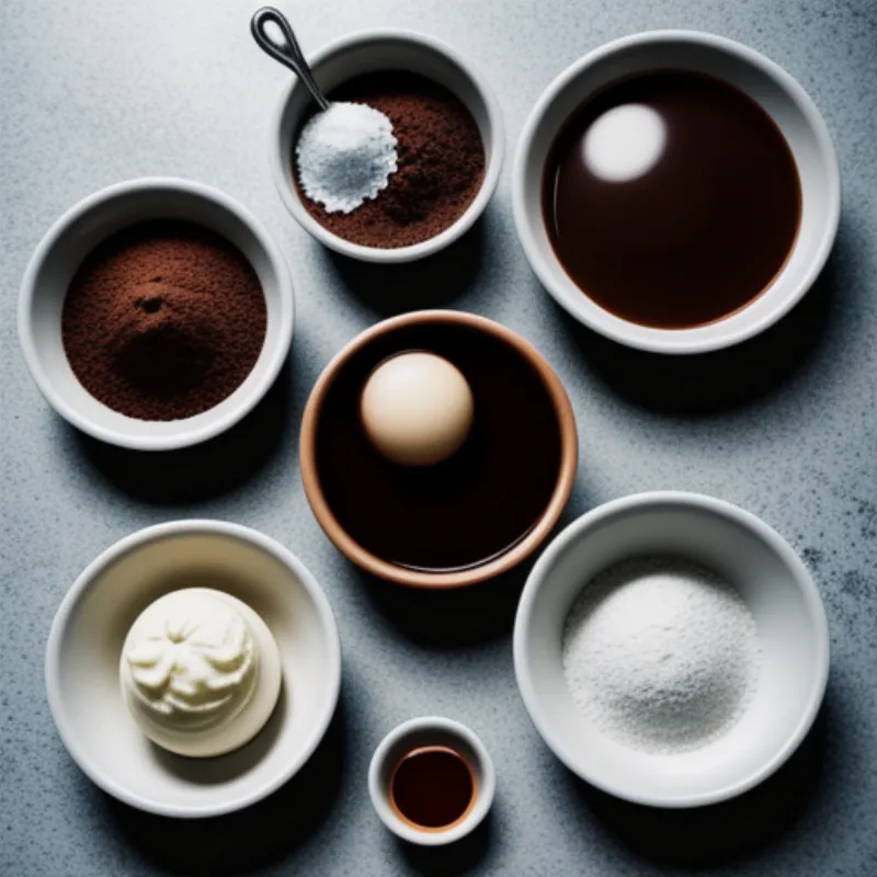 Ingredients for Making Chocolate Pudding Cake