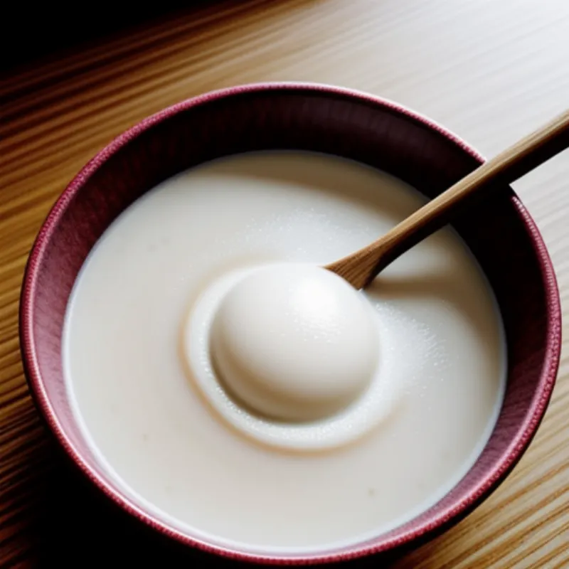 Cooked Amazake in a Bowl