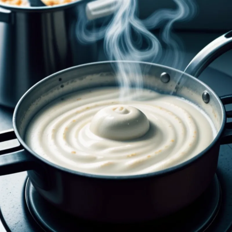 Cooking Spicy Cheese Cream Sauce