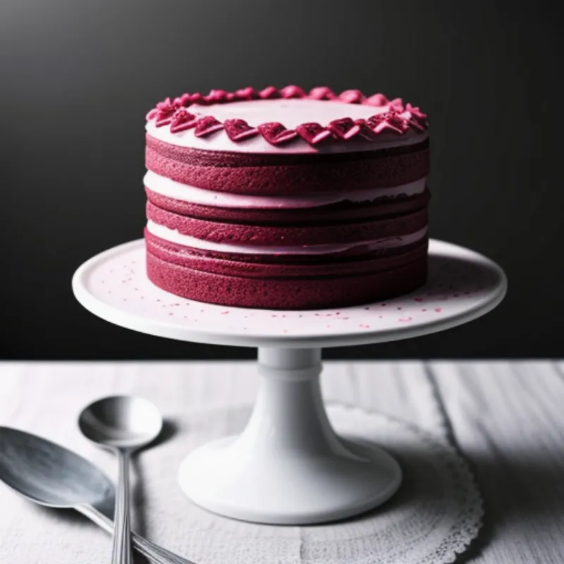Decorated Beetroot Cake