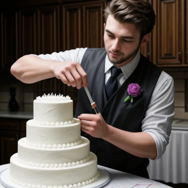 Decorating a Groom's Cake