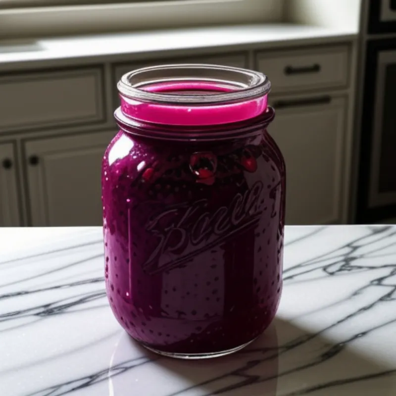 Fermented Berry Compote in a Jar