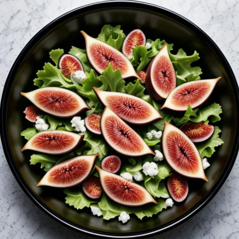 Close-Up of Fresh Fig Salad