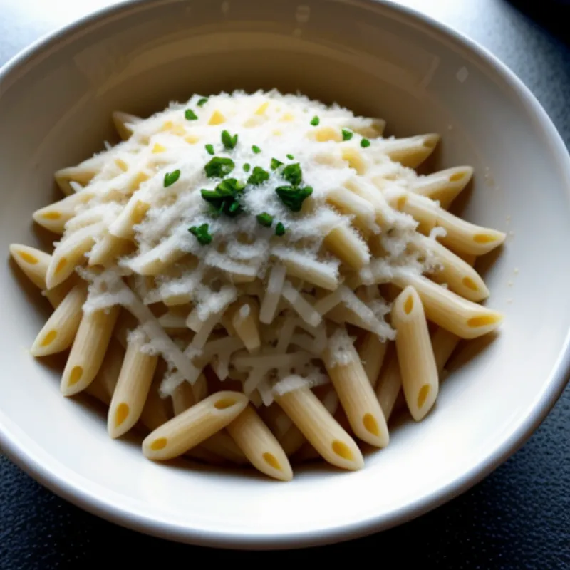 Four Cheese Sauce Over Pasta