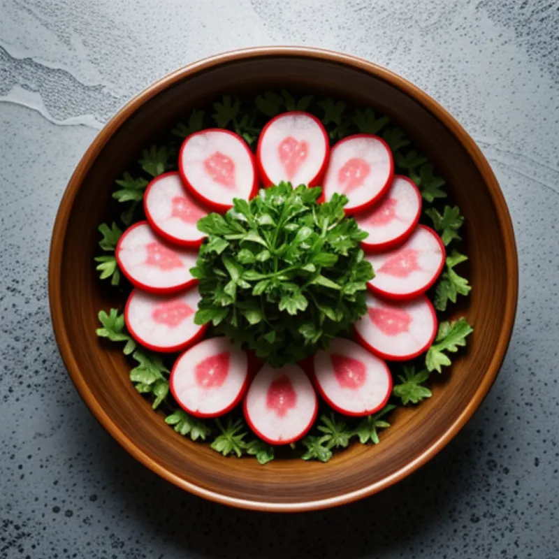 Fresh Radish Salad Ingredients