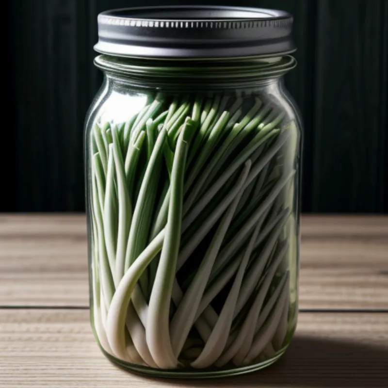 Close Up of Pickled Ramps