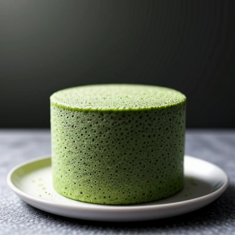A Matcha Green Tea Cake with Frosting