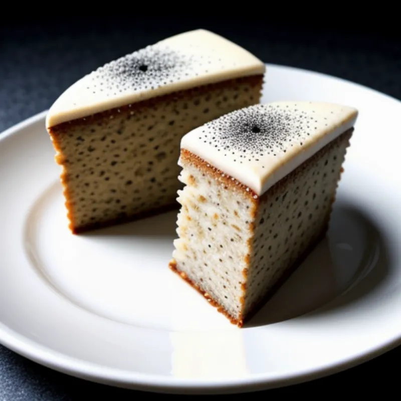 Frosted Poppy Seed Cake