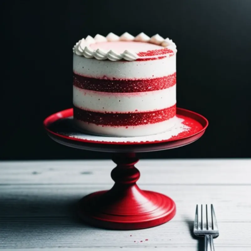 Frosted Red Velvet Cake