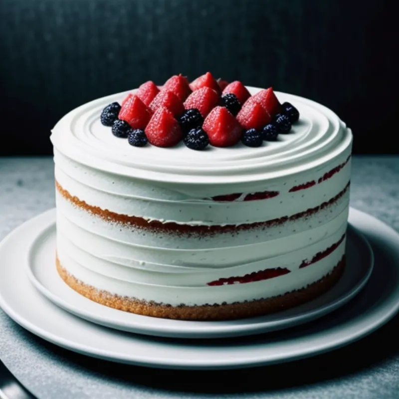 Frosted Sour Cream Cake