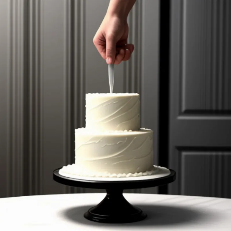 Frosting a Wedding Cake
