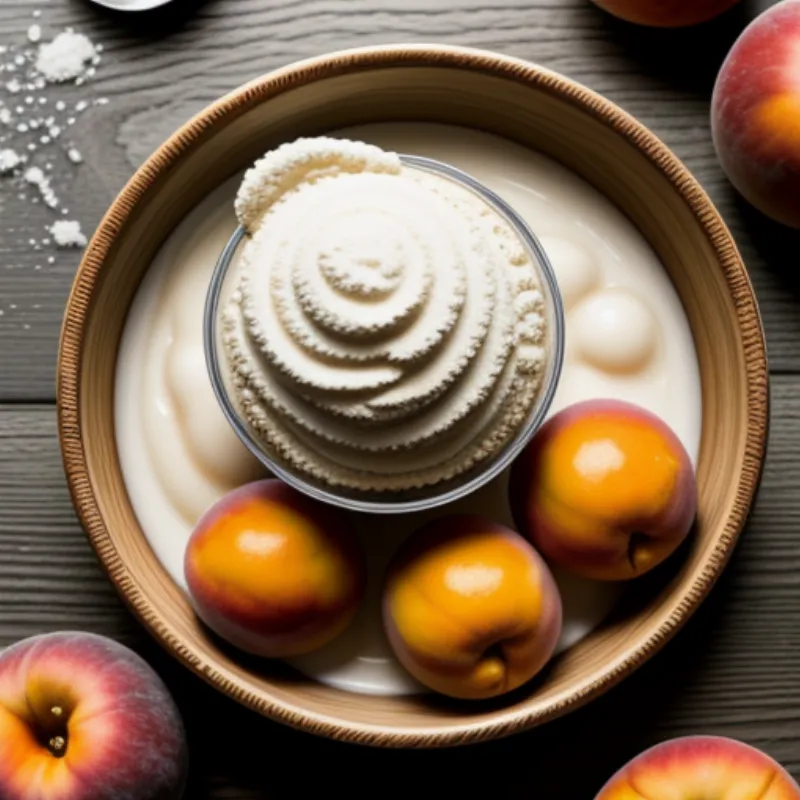 Frozen Peach Nice Cream Ingredients