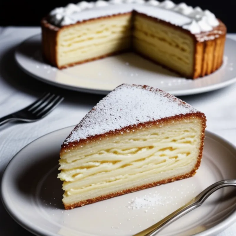 Slices of German Butter Cake on a Plate