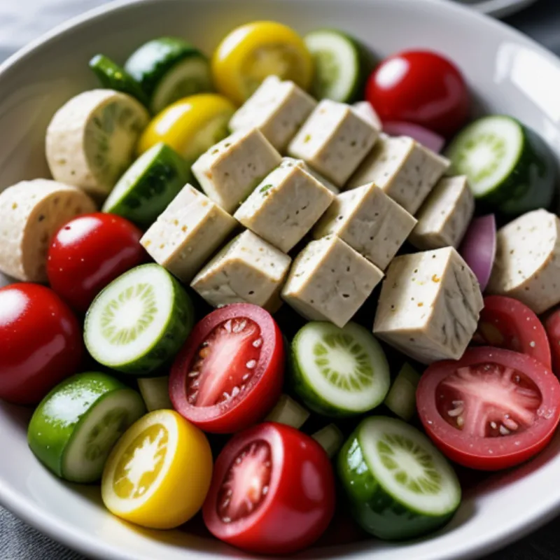 Greek Salad with Homemade Dressing