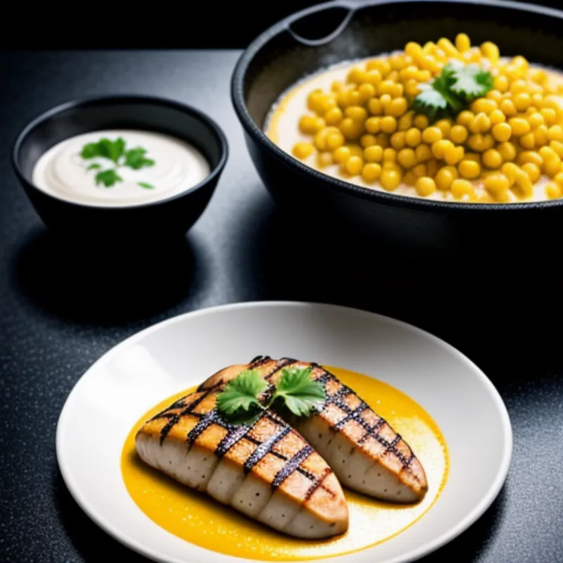 Grilled Chicken with Indonesian Corn Sauce