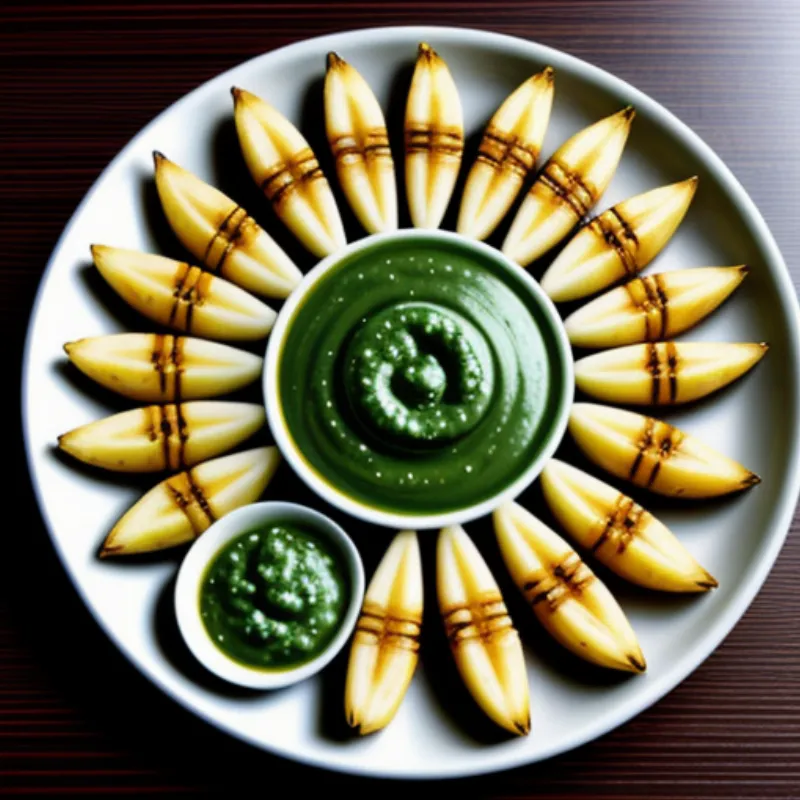 Grilled Pineapple Platter with Dipping Sauce