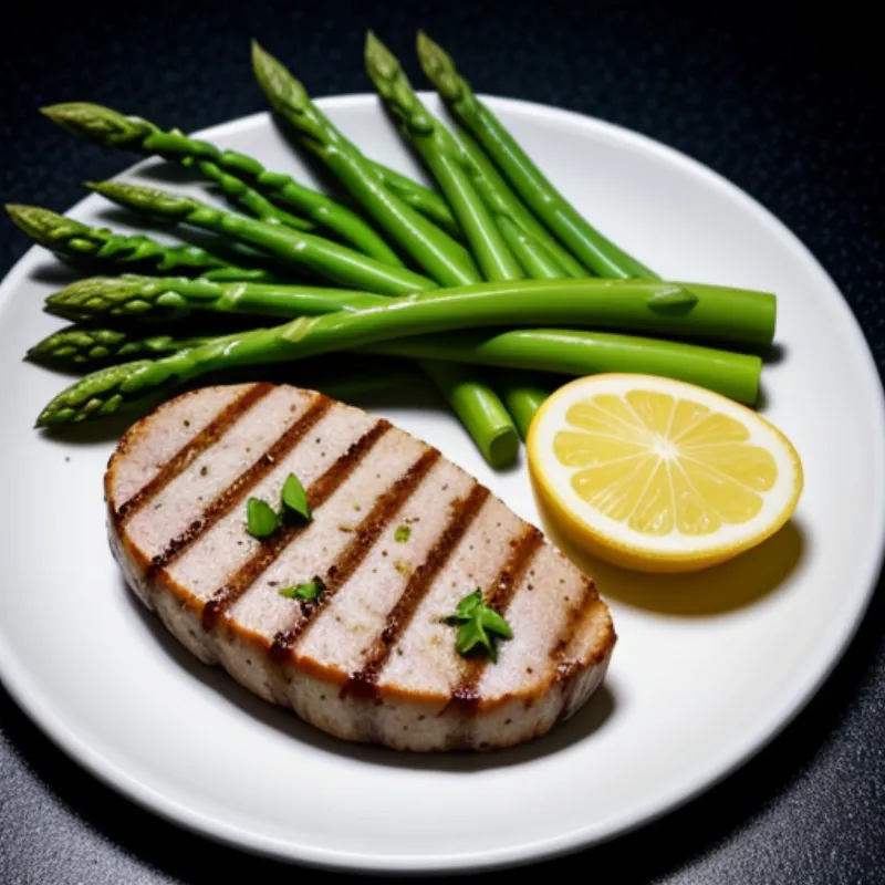 Grilled Tuna Steak Plating