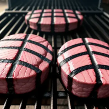 Grilling Steaks on a Hot Grill