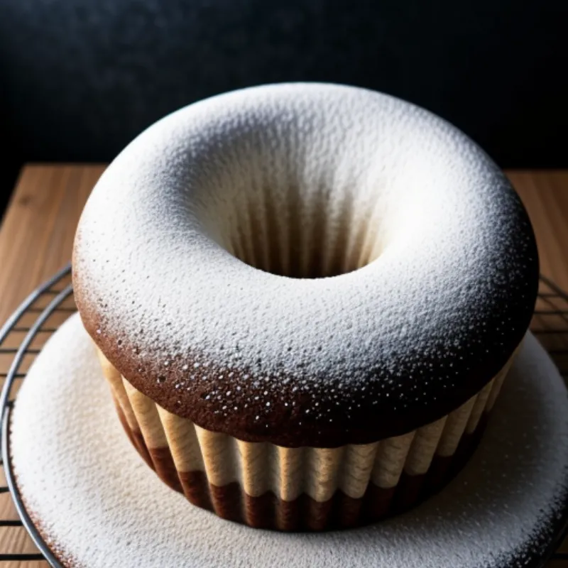 Gugelhupf Cake Dusted With Powdered Sugar