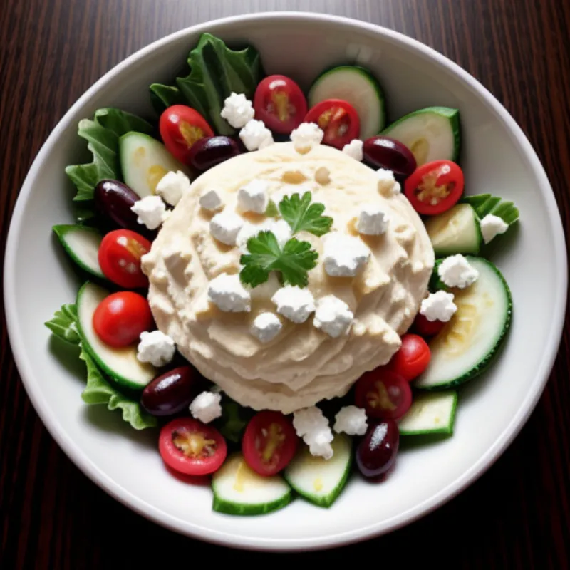Hummus Dressing Salad