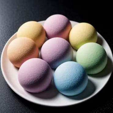 Colorful Mochi Ice Cream Balls