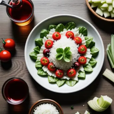 Fresh Ingredients for Italian Dressing Salad