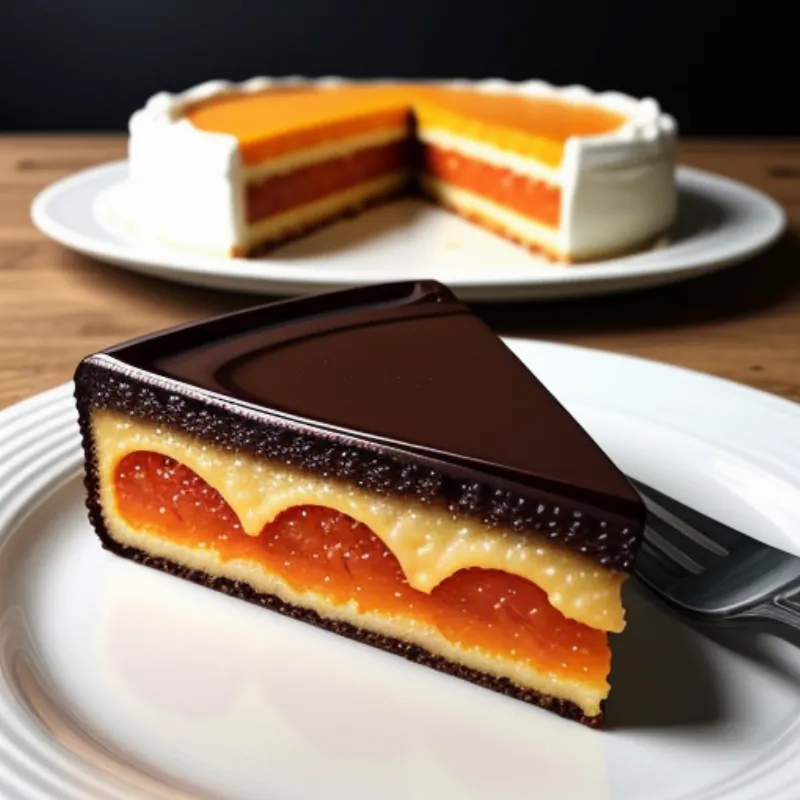 Jaffa Orange Cake Slice