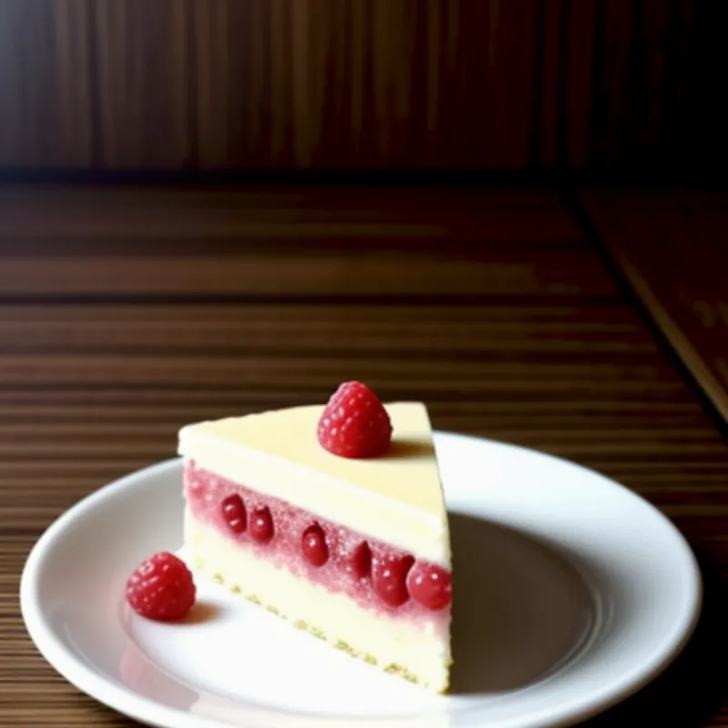 Slice of Japanese Cheesecake
