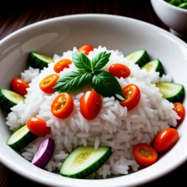 Vibrant and Refreshing Jasmine Rice Salad