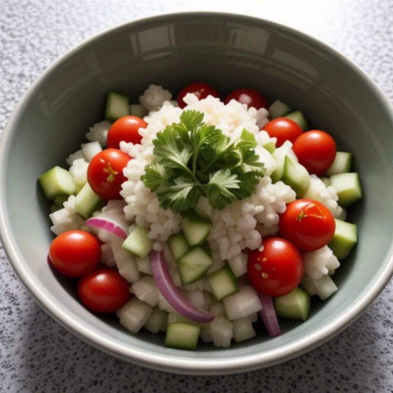 Kachumber Salad in a Bowl