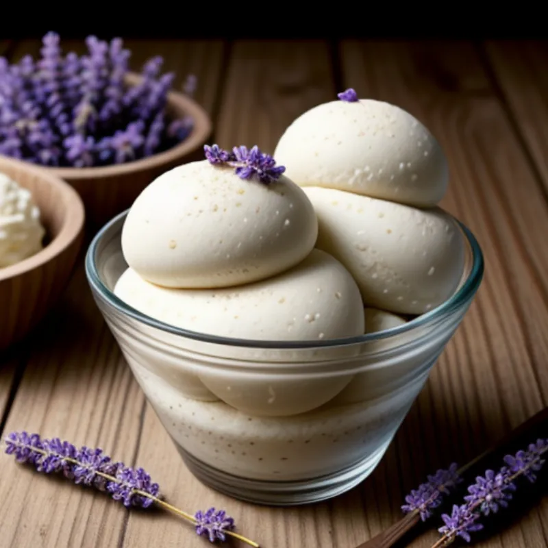 Lavender Ice Cream Scoops