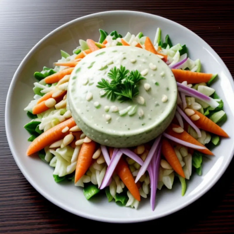Colorful and Flavorful Lemongrass Dressing Salad