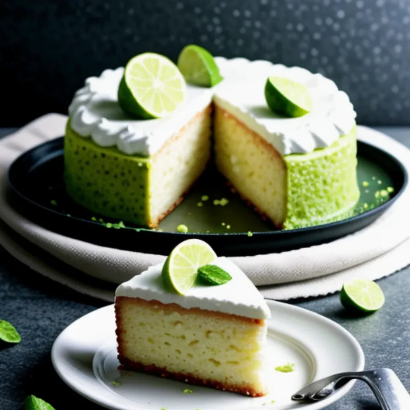 Slice of Lime Cake